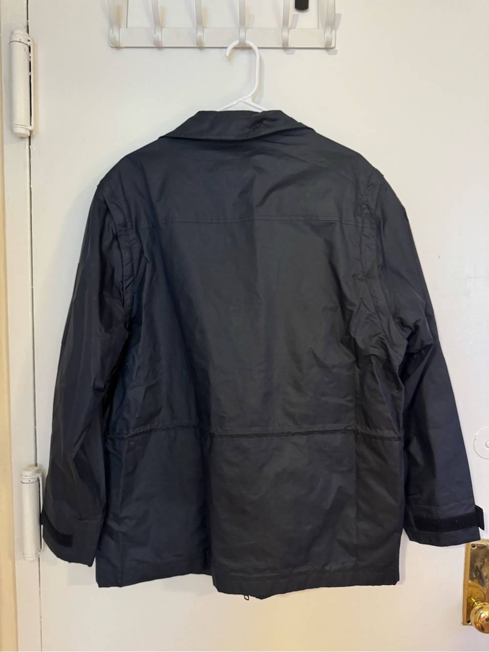 Banana Republic Men's Dark Navy Black Field Jacket with Zip Front - Picture 6 of 8